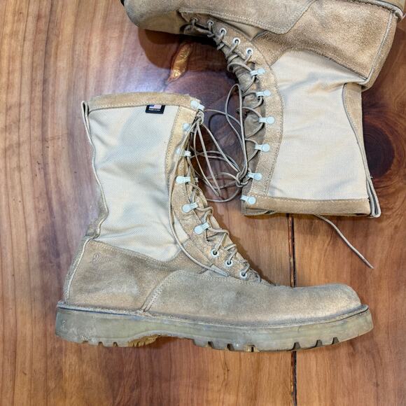 Vintage Danner Suede Leather Boots Men 15 1/2 EE Ft Lewis Fort Military Hunting - Picture 2 of 11